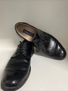 G.H. Bass & Co. Men's Black Leather Derby Oxfords